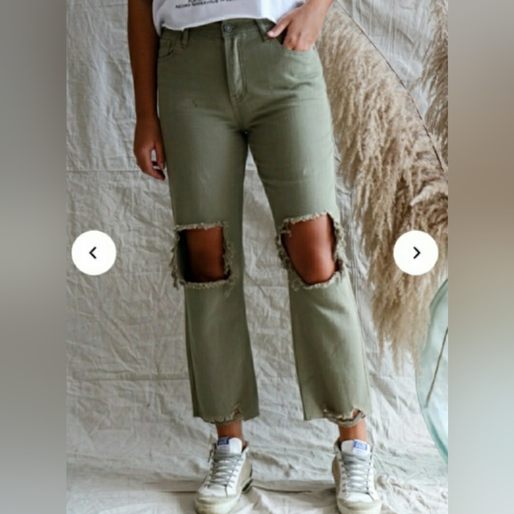 KANCAN DISTRESSED DENIM JEANS